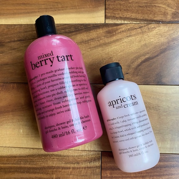 Philosophy Other - Philosophy Shampoo Shower Gel Bubble Bath x 2 Berry Tart Apricots and Cream NEW
